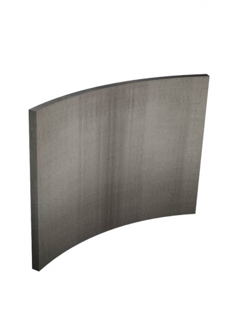 ORTNER, liaty šamot, oblúková platňa R 700 (1/7 kruhu), 628x500x25mm