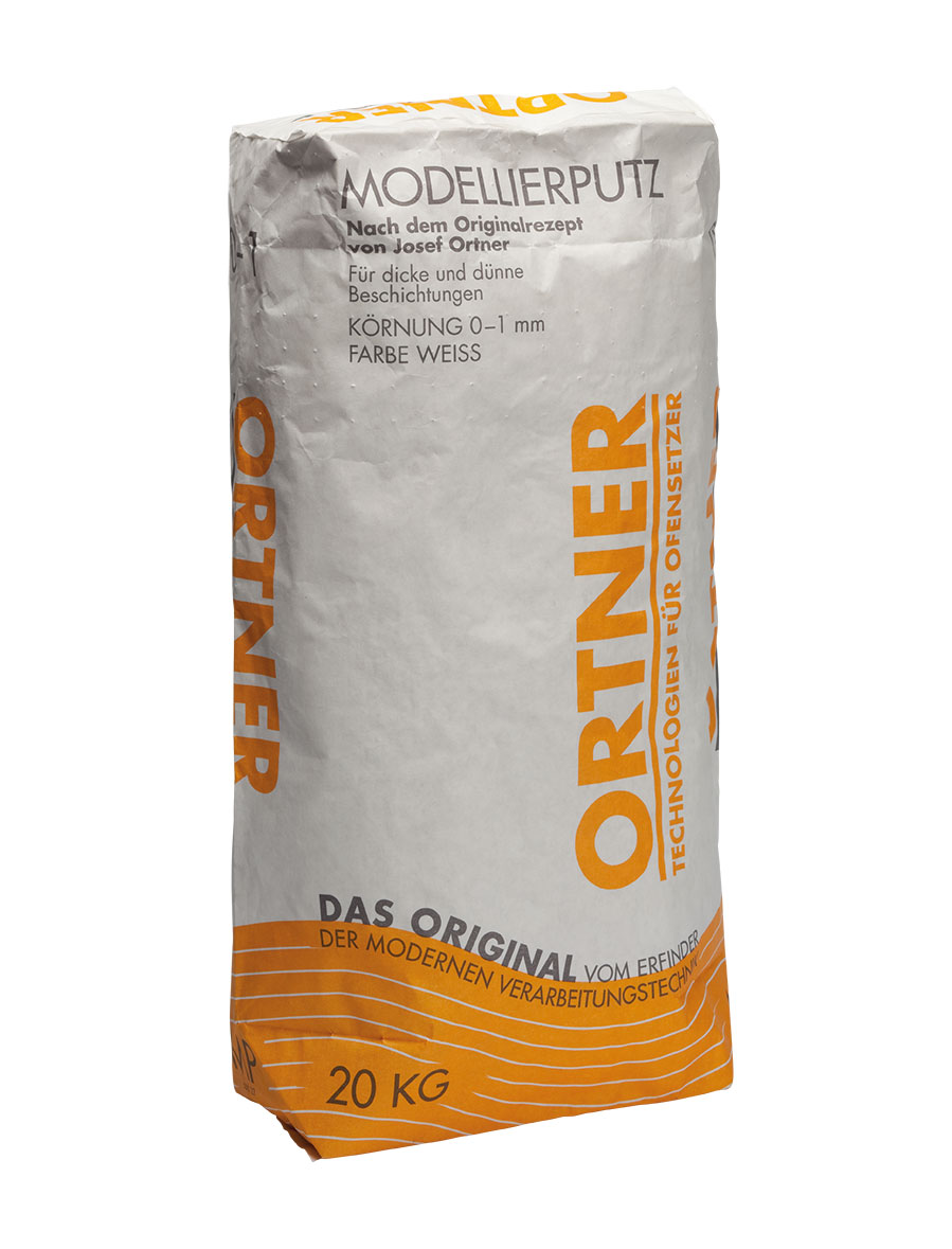 ORTNER, modelovacia omietka MODELIERPUTZ 200 °C, biela, 0-1 mm, vrece 20kg