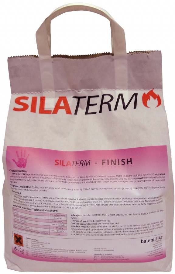 SILATERM, kachliarska omietka FINISH, zrnitosť 0-40 mm, vrece 5 kg