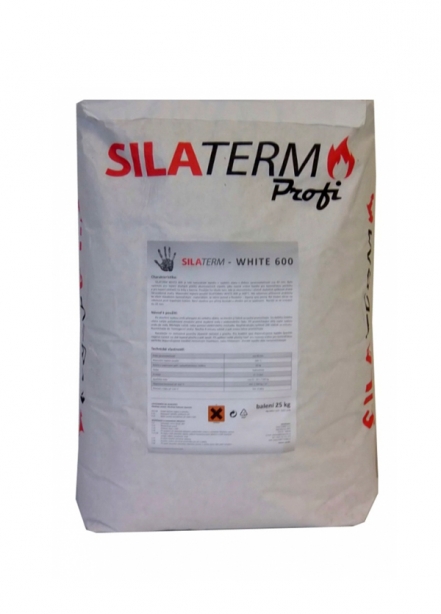 SILATERM, kachliarsky tmel WHITE 600, biely, vrece 20 kg