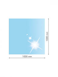 21.02.894.2, Sklo pod kachle, ŠTVOREC, 100x100 cm, fazeta 20 mm, hr. 8 mm
