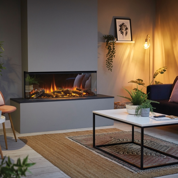 LED KRB NEW FOREST 1200, DIAĽKOVÉ OVLÁDANIE, EFEKT PALIVA DREVO