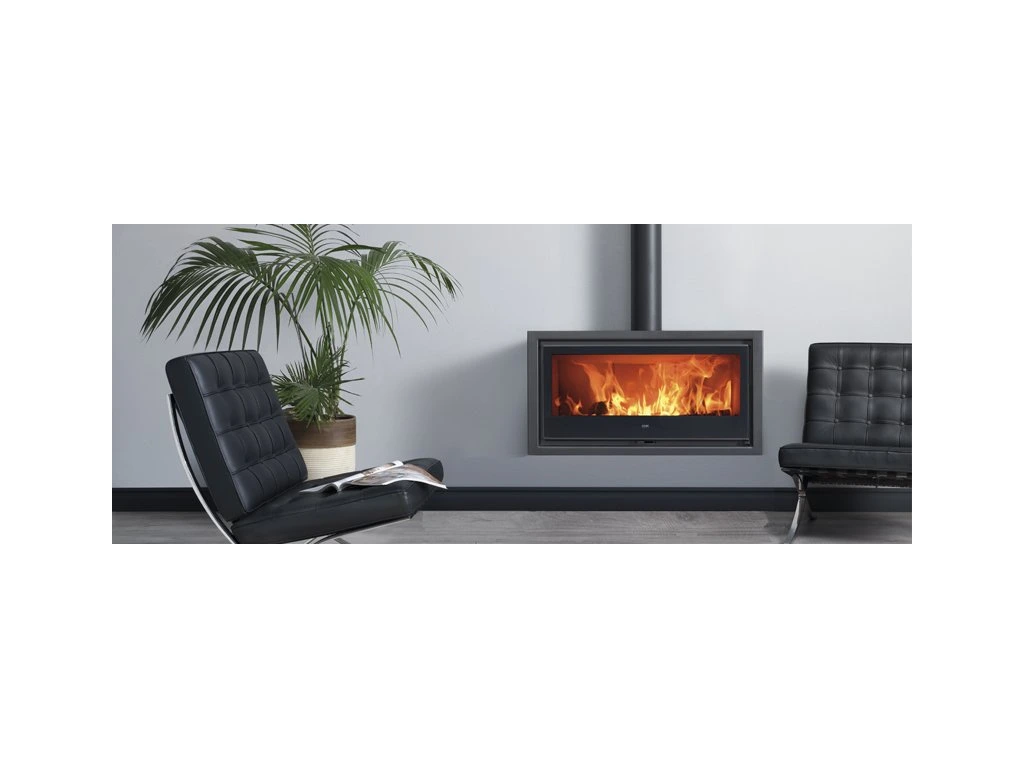 Denia Stoves Panoramic Wall EcoDesign, čierna 