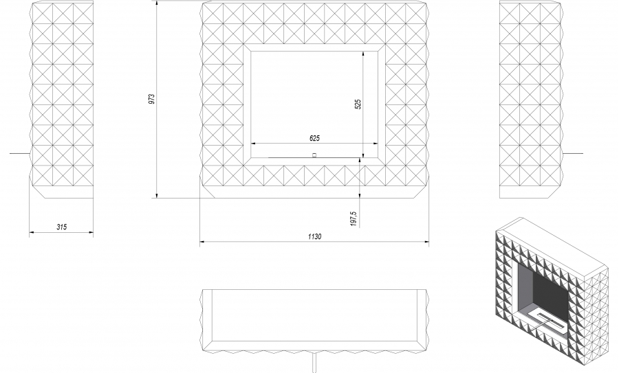 Kratki Egzul biely 1130x973mm